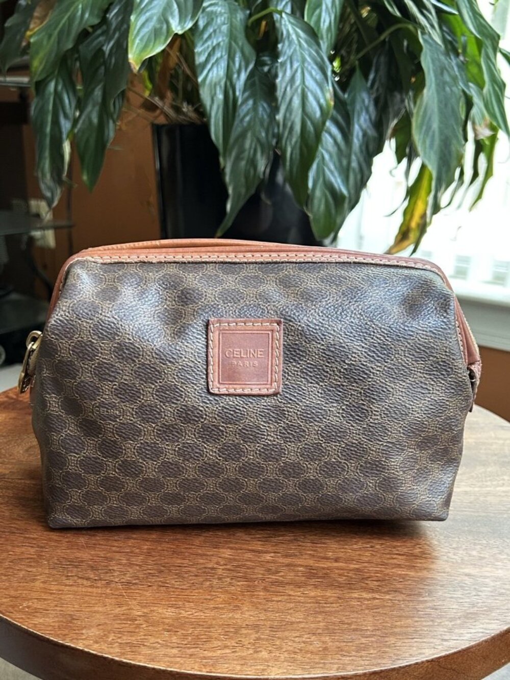 CELINE Macadam Pouch, Brown
